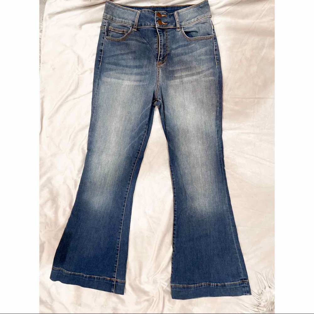 High waisted bell bottoms